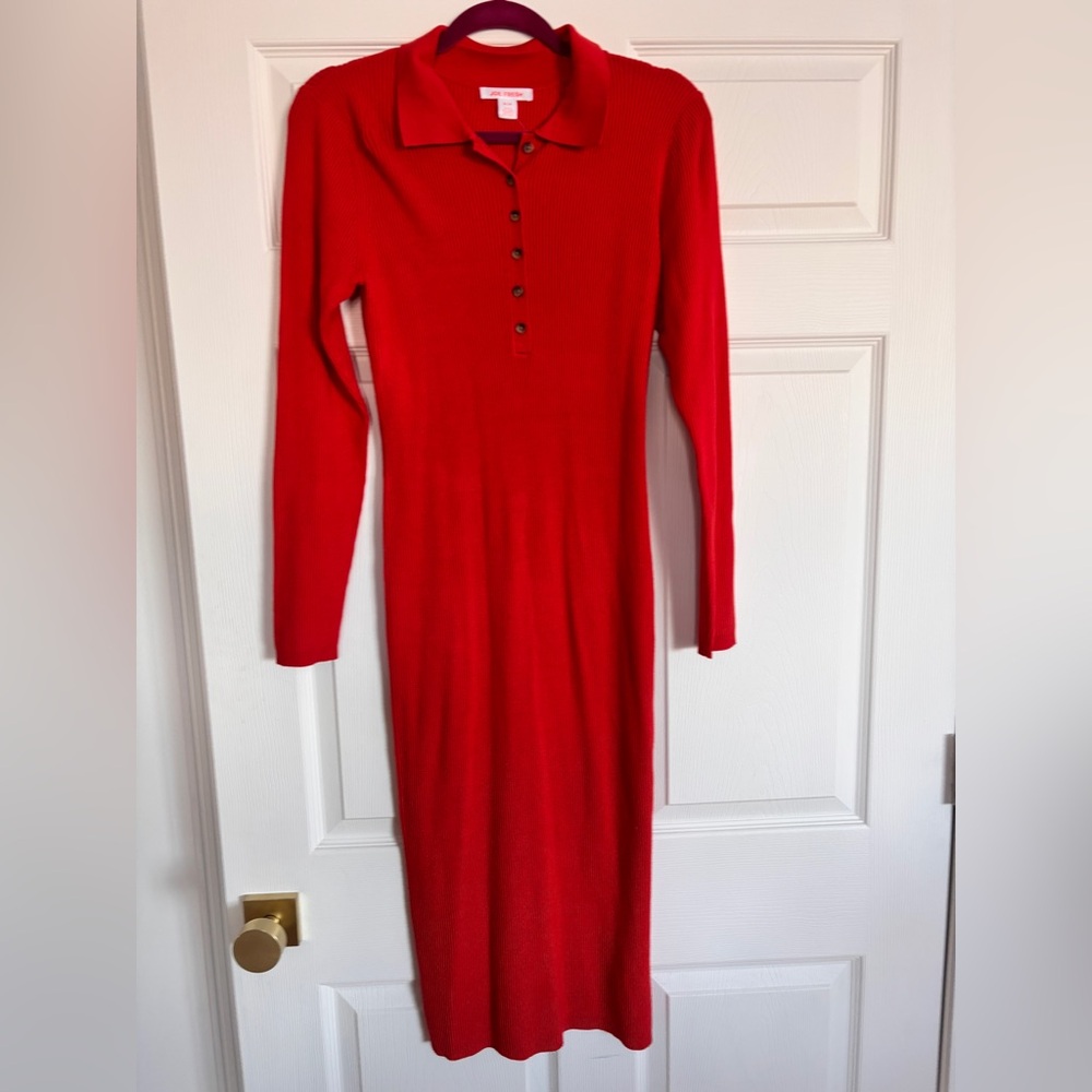 Red Knit Dress